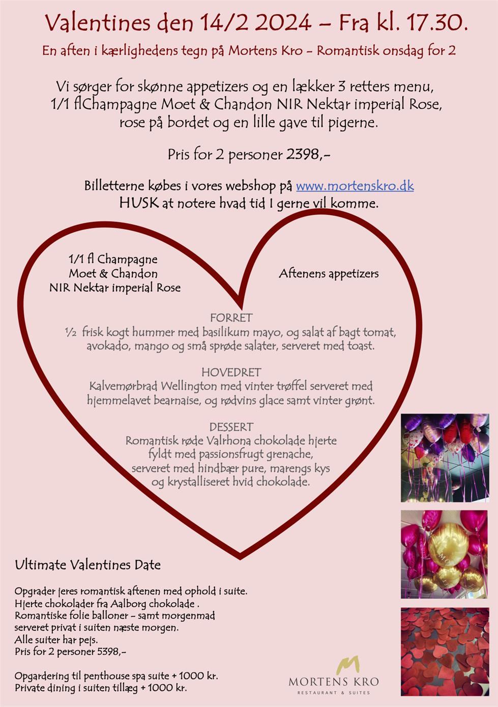 VALENTINES DAY 2025 for 2 personer.